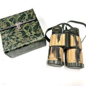 Camo Binoculars JAPAN Apollo Optic 8x40 Wide Angle w Case Field 8.2 2226 Vintage